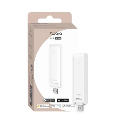 Afbeelding van Aqara Smart Hub M100 met Zigbee en WiFi voor Home Automatisering/Matter controller/Thread Grens Router ondersteunt Alexa, Apple Home, Google SmartThings, IFTTT, Assistant