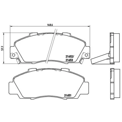 Afbeelding van Brembo Remblokset P 28 026
