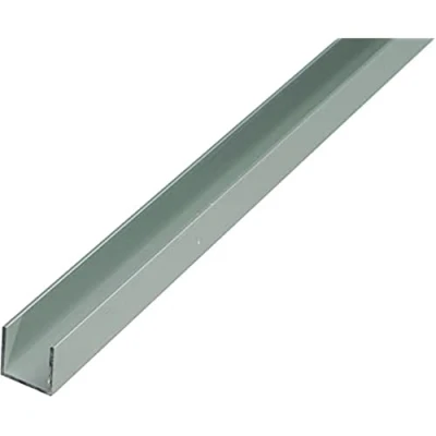 Afbeelding van Alberts 471965 U profiel aluminium, zilverkleurig geanodiseerd 1000 x 25 mm