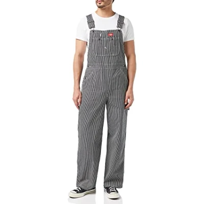 Afbeelding van Dickies heren Hickory Bib overall slabbetje, Mehrfarbig (Hickory Stripe), 44W / 32L