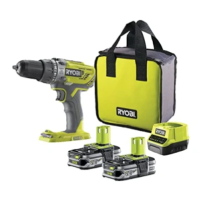 Afbeelding van Ryobi R18PD3 215S 18V Li Ion Percussie Boormachine 2 snelheden 2x Accu 1.5A 5133003339