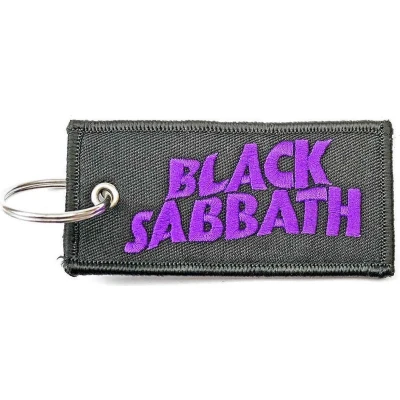 Afbeelding van Black Sabbath Wavy Logo Sleutelhanger Zwart