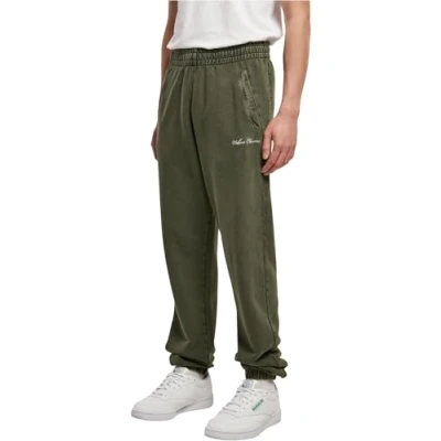 Afbeelding van Urban Classics Small Embroidery Trainingsbroek, Heren, Maat: Small, Bottlegreen