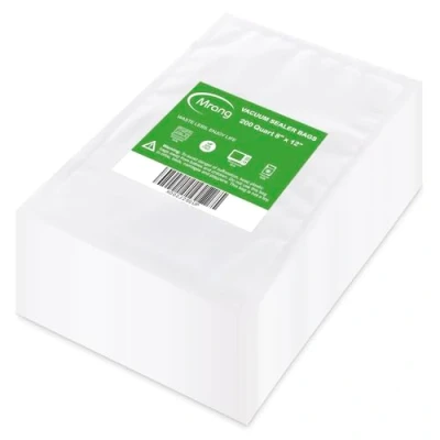 Afbeelding van Vacuüm Voedsel Sealer Zakken 20CMx30CM 200Bags, Commerciële Grade Getextureerde Tas voor Sous Vide Koken, Handig Extracteerbaar Pakket Ontwerp Voorgesneden met BPA Vrij en FDA
