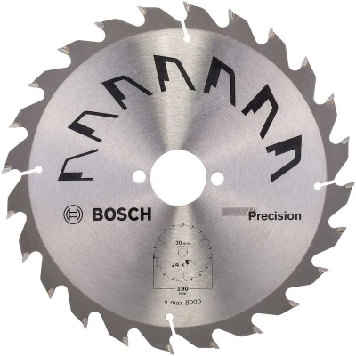 Afbeelding van Bosch Accessories Precision 2609256869 Hardmetaal cirkelzaagblad 190 x 30 mm Aantal tanden: 24 1 stuk(s)