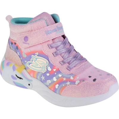 Afbeelding van Skechers Unicorn Dreams Sneakers hoog purple/multicoloured voor kinderen, Maat: 35, Purple/multi coloured Textiel/ synthetisch