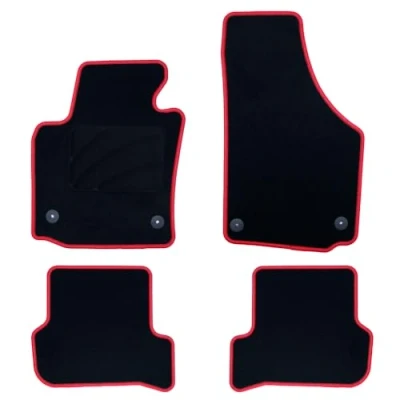 Afbeelding van OCC DESIGN Op maat gemaakte deurmat Leon MK2 (2005 2012), 5 stuks, rode rand