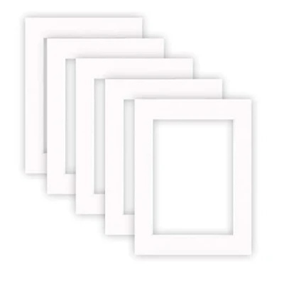 Afbeelding van nielsen Conservation Passepartout karton 1,5 mm set van 5 buitenformaat 30x40 cm voor beeldformaat 20,5x29,5 (DIN A4) zuiver wit (lichtwit) glad oppervlak