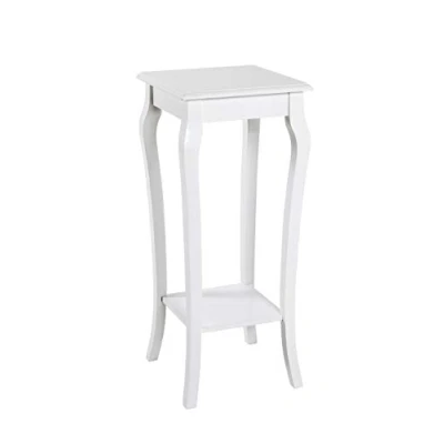 Afbeelding van HAKU Möbel salontafel, massief hout, wit, B 30 x D H 71 cm