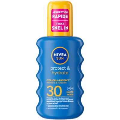 Afbeelding van 6x Nivea Sun Protect&amp;Hydrate Zonnespray SPF 30 200 ml