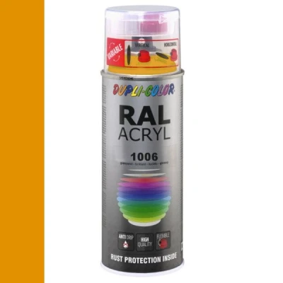 Afbeelding van Dupli Color Ral Acryl 1006 Mais geel Hoogglans 400 ml