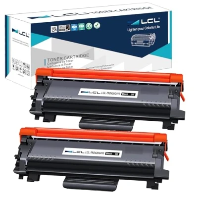 Afbeelding van LCL Tonercartridge compatibel TN2420 TN 2420 TN2410 2410 3000 pagina&#039;s (2 stuks zwart) vervanging voor Brother HL L2350DW L2310D L2357DW L2375DW L2370DN MFC L2710DN