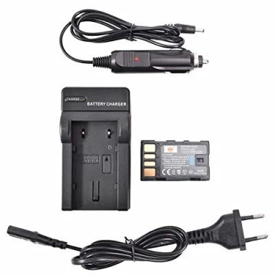 Afbeelding van DSTE® Vervangende batterij en DC36E reisoplader compatibel met JVC BN VF808U GZ MG131 MG132 MG133 MG134 MG135 MG148 MG150 MG155 MG175 MG177