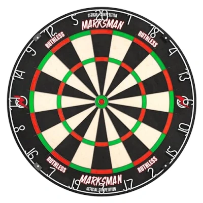 Afbeelding van Ruthless Marksman dartbord Professioneel niveau ultradunne draad Sisal voor stalen tip dartpijlen (DB072)