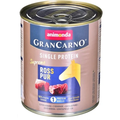 Afbeelding van 6x800g Adult Single Protein Supreme animonda GranCarno Paard Puur Hondenvoer nat