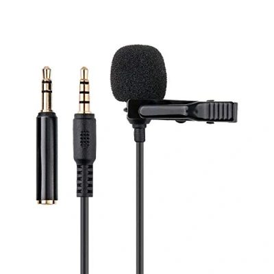 Afbeelding van KIWIFOTOS Omnidirectionele Lavalier Microfoon, 3,5 mm TRS TRRS Condensator Revers Microfoon Opnamemicrofoon voor Camera Camcorders PC Smartphones ZOOM Handige Recorders