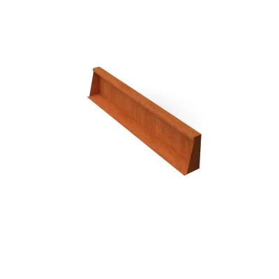 Afbeelding van Geroba Fronta Keerwanden cortenstaal recht stuk L100 x B10 H20 cm