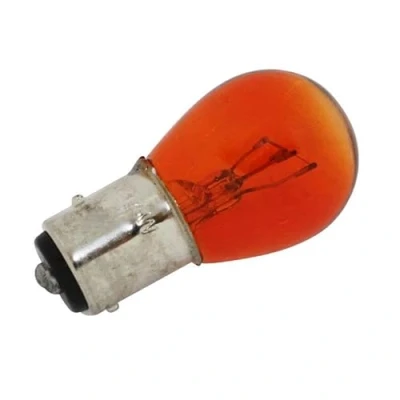 Afbeelding van BAY15D, 12V 21/5W, oranje, gloeilamp, autoremlicht, achterlicht, stoplicht, motorfiets, MOPED, buitenlamp