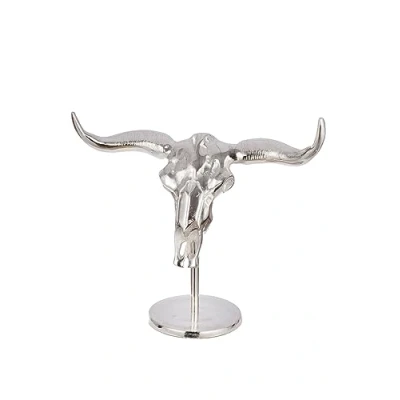 Afbeelding van GILDE Sierobject voor aan de wand Wandobject Silverskull (1 stuk)