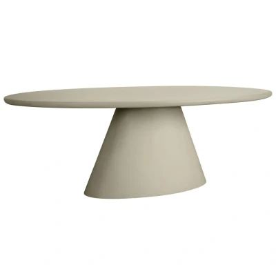 Afbeelding van Mello Eetkamertafel ovaal beige 220 cm