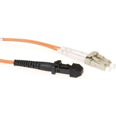 Afbeelding van ACT RL9102 Glasvezel Patchkabel Duplex MTRJ en LC connectoren LSZH Multimode 62.5/125 OM1 2 meter
