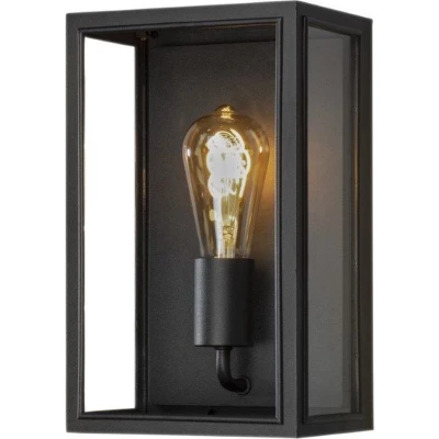 Afbeelding van Konstsmide Carpi 7347 750 Buitenlamp (wand), Wandlamp Spaarlamp, Gloeilamp, LED E27 Zwart
