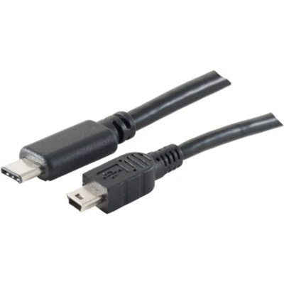 Afbeelding van S/CONN 77144 1.0 USB kabel 2.0 1 m C Mini B Zwart
