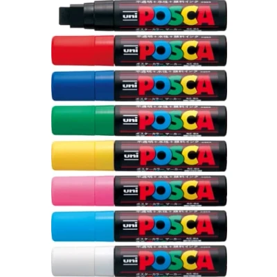 Afbeelding van UNI POSCA PC 17K &quot;Full RANGE ALL 8 KLEUREN&quot;