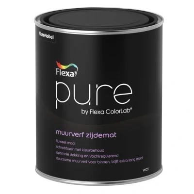Afbeelding van Flexa Pure muurverf Zijdemat 1 liter