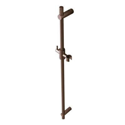 Afbeelding van HotBath Cobber losse glijstang met handdouchehouder 90 cm Verouderd Messing M311AB