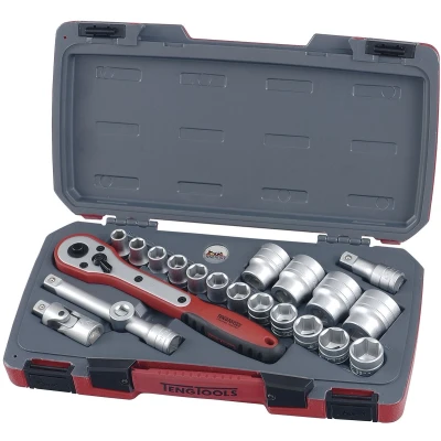 Afbeelding van T1221 6 Doppenset 1/2&quot; 10 32mm k. 21 dlg.