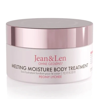 Afbeelding van Jean &amp; Len Melting Moisture Body Treatment Peony Lychee, for a Scented Care Result, Normal Skin, High Quality Jar, Nourishing Butter, Parabens Silicones, Vegan, 200 ml