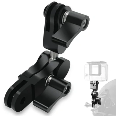 Afbeelding van Kogelgewrichthouder, aluminium 360 draaibare zwenkarmhouder met moersleutel, compatibel GoPro Hero 11/10/9/8/7/6/5/4, Session, SJCAM, Yicam en de meeste actiecamera&#039;s