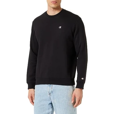 Afbeelding van Champion Basic Crewneck Sweater, Dames, Maat: Large, Black
