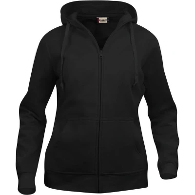Afbeelding van Clique Basic hoody full zip ds Zwart maat S
