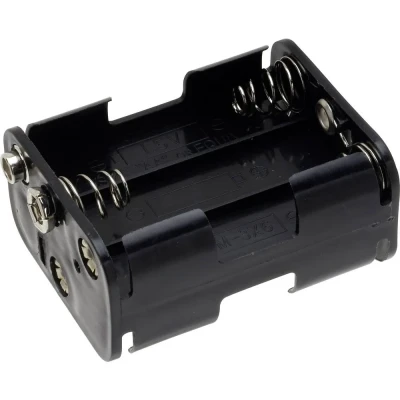Afbeelding van TRU COMPONENTS BH 363 1B Batterijhouder 6 AA (penlite) Drukknopaansluiting