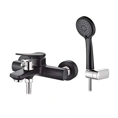 Afbeelding van Ibergrif M13004B Badkraan, Badkraanset Voor Wandmontage, Eenhands Zwart