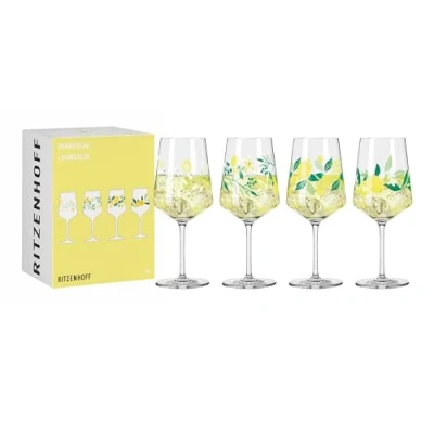 Afbeelding van Ritzenhoff Aperitiefglas SOMMERTAU F24 Limoncello Hugo Set van 4 Inhoud 544 ml per stuk, Cocktailglazen, Veelkleurig