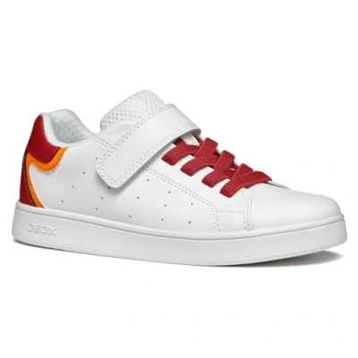 Afbeelding van Geox Jongen J Eclyper Boy A Sneakers, Wit 1B, 34 EU
