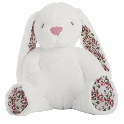 Afbeelding van Knuffel Flowers Konijnenvlees Wit 40 cm