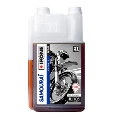 Afbeelding van IPONE Samourai Racing Aardbei motorolie ZT motorfiets volledig synthetisch met Ester hoogwaardige smeermiddel 1 liter doseerbus