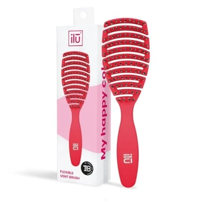 Afbeelding van ILU My Happy Color Rose Detangling brush