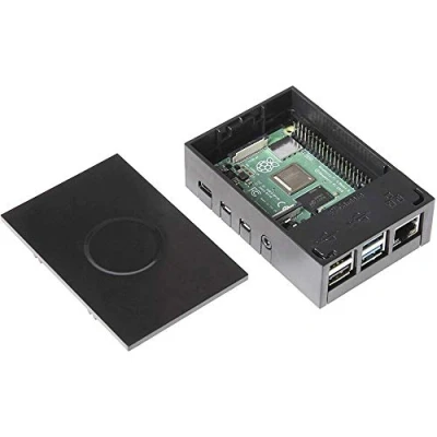 Afbeelding van 4B MFG Black SBC behuizing Geschikt voor serie: Raspberry Pi Zwart