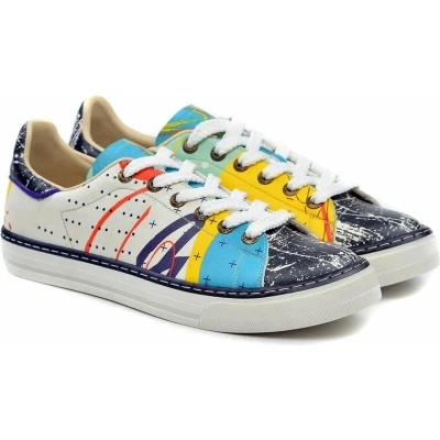 Afbeelding van GOBY Pattern Schoenen Sneakers Hoge kwaliteit Handmade Meisjesprint Maat 40