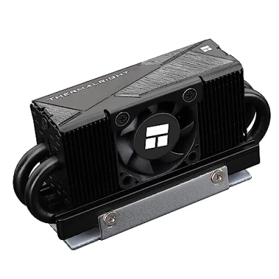 Afbeelding van Thermalright HR10 2280 PRO Black SSD koeler, dubbelzijdig koellichaam, met 4 x 5 mm heatpipes AGHP totechnologie, thermische siliconen pad voor M.2 computer krachtige