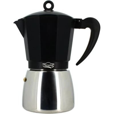 Afbeelding van Italiaans koffiezetapparaat MENASTYL 3935072 Aluminium 12 kopjes Alle kookplaten inclus...