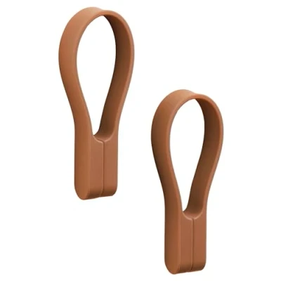 Afbeelding van Zone Denmark Loop magnet Handdoeklus 9 cm 2 st. Terracotta