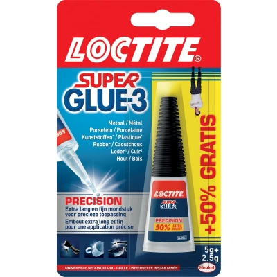 Afbeelding van Loctite secondelijm Super Glue Precision, 5 g + 50 % gratis, op blister
