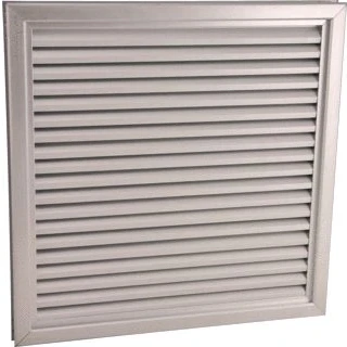 Afbeelding van Nedco gevelrooster alum. 300 x mm vaste lamellen F1 geanod.
