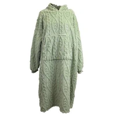 Afbeelding van Unique Living Hoodie Pleun Tea Green 78x120cm